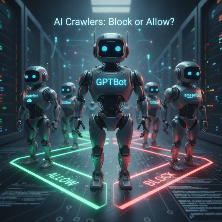 AI crawlers GPTBot and others choosing block or allow paths