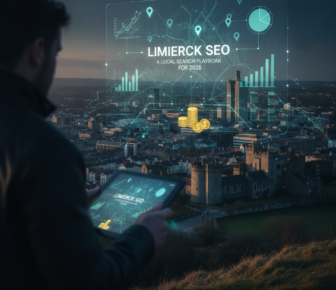 Limerick SEO local search playbook 2026 digital overlay cityscape