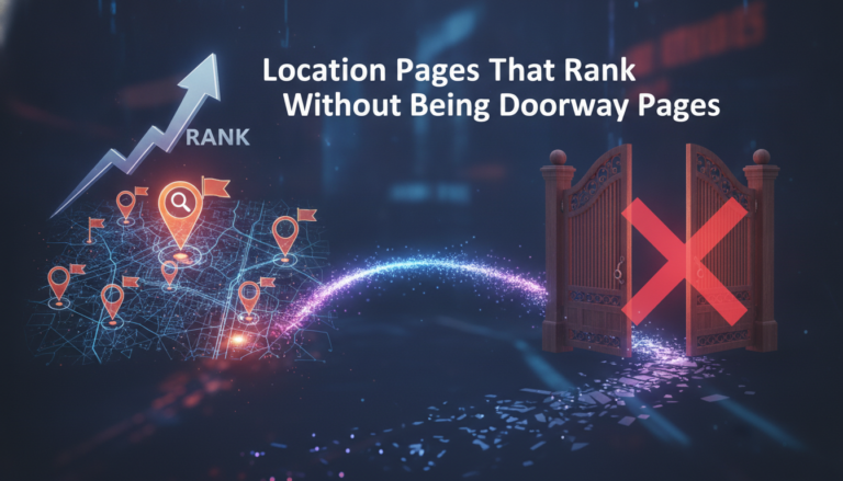 Location pages that rank without being doorway pages SEO guide