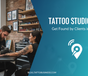 Tattoo artist tattooing client in Dublin studio SEO guide