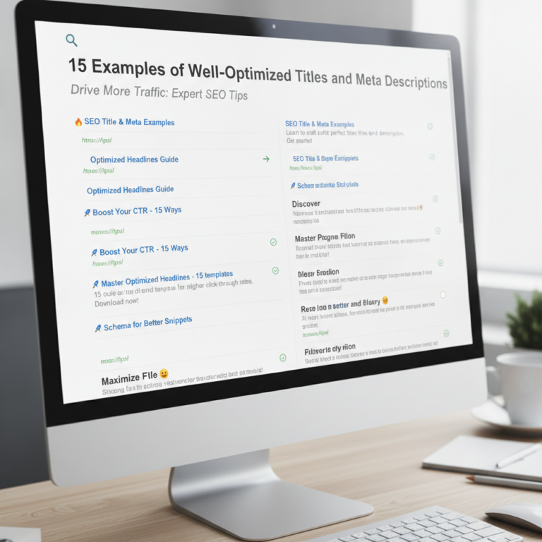 15 examples of well optimised titles and metas