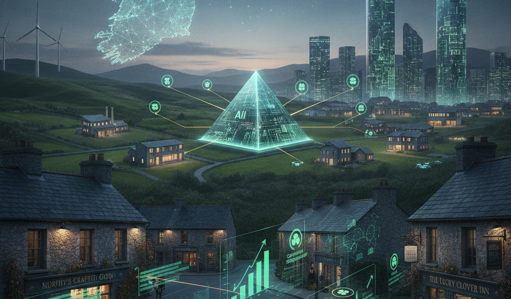 AI-powered Ireland 2026 smart rural and urban development concept