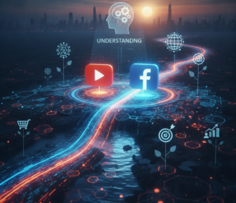 YouTube and Facebook icons illustrating digital marketing and audience understanding