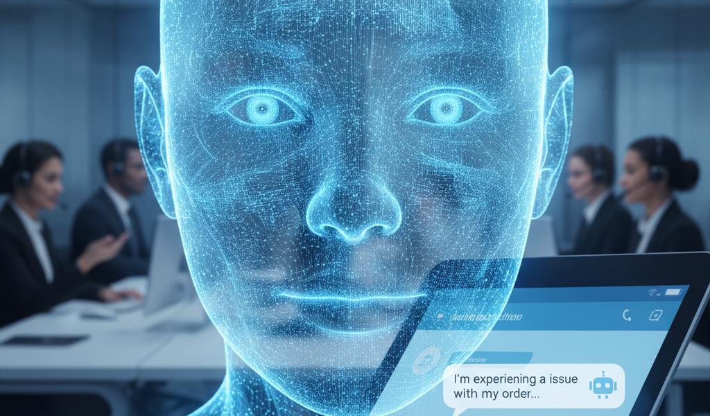 Digital human chatbot assisting customer service team