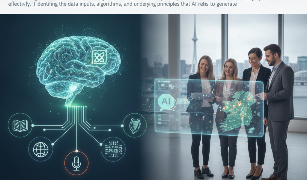 Irish marketers viewing AI source visualisation and digital map