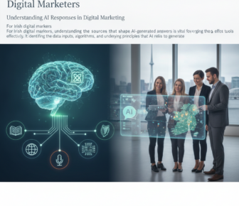 Irish marketers viewing AI source visualisation and digital map