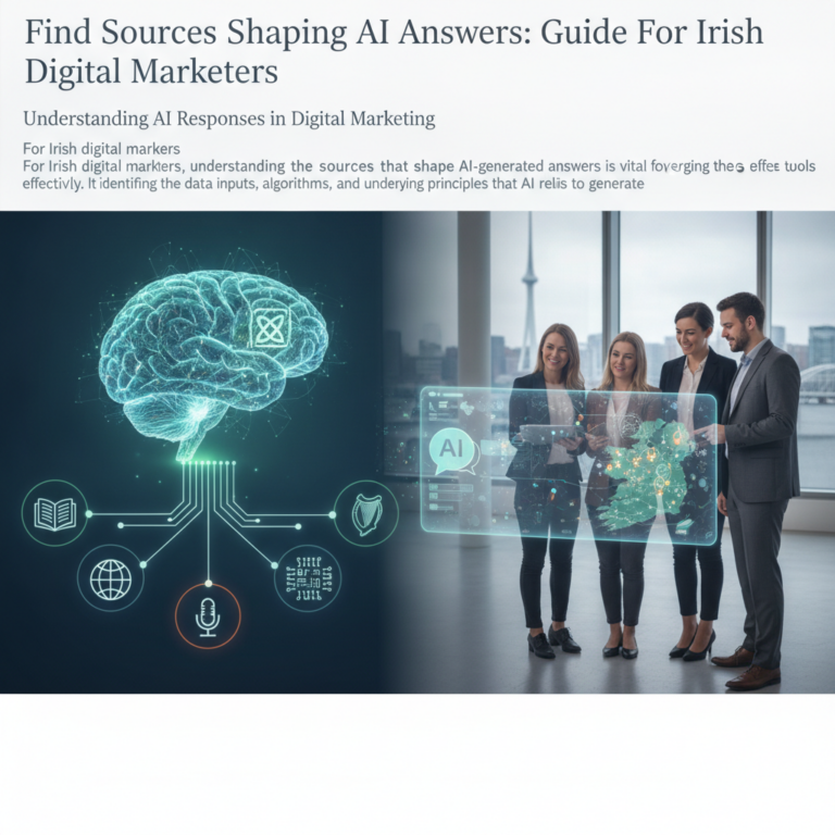 Irish marketers viewing AI source visualisation and digital map