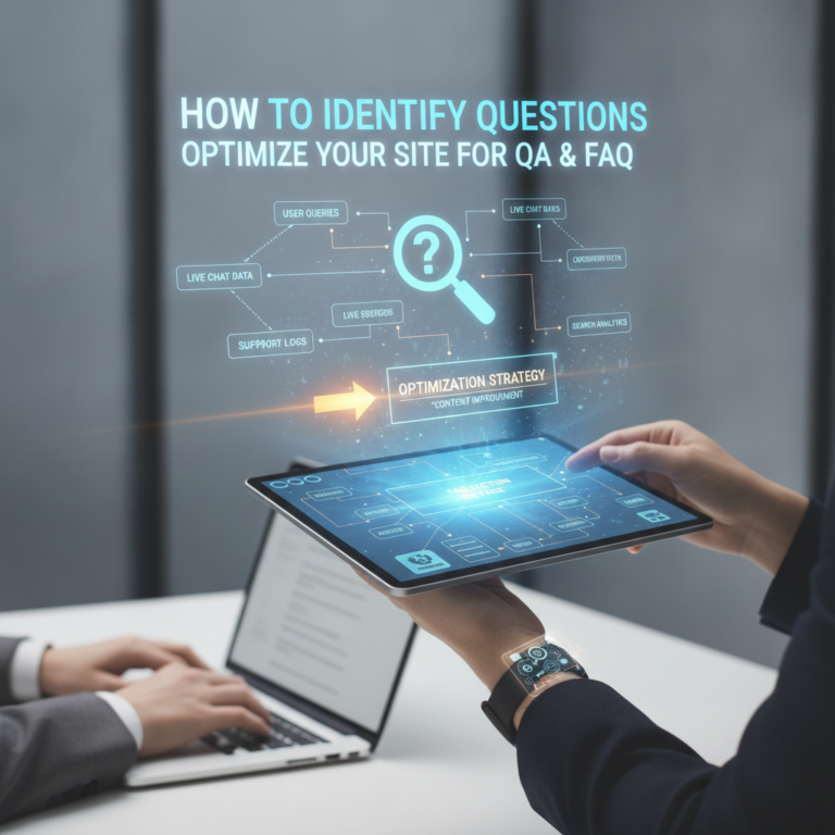 How to identify questions optimise your site for QA FAQ more