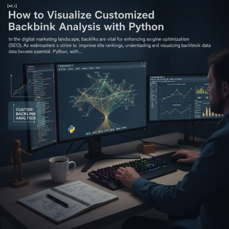 How to visualize customise backlink analysis with python