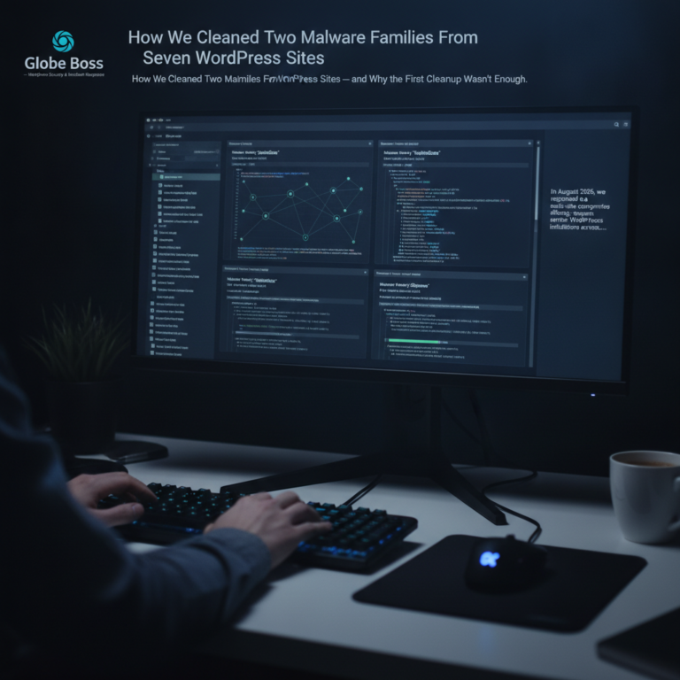 How We Cleaned Two Malware Families From Seven WordPress Sites