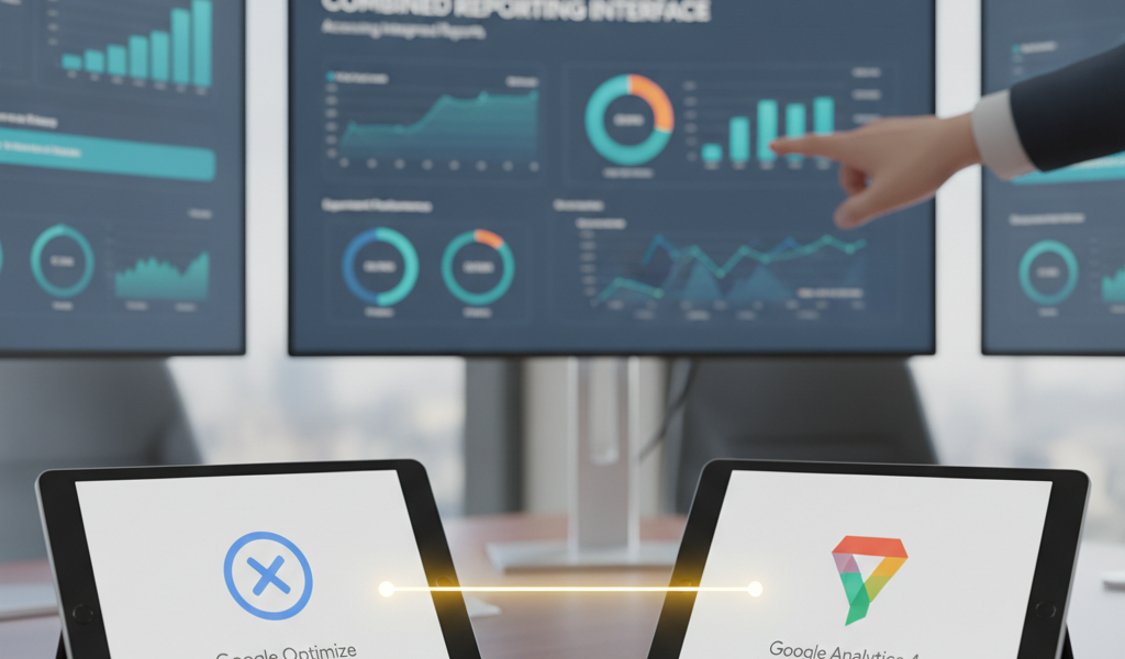 Link google optimise with google analytics 4 how to see the reports