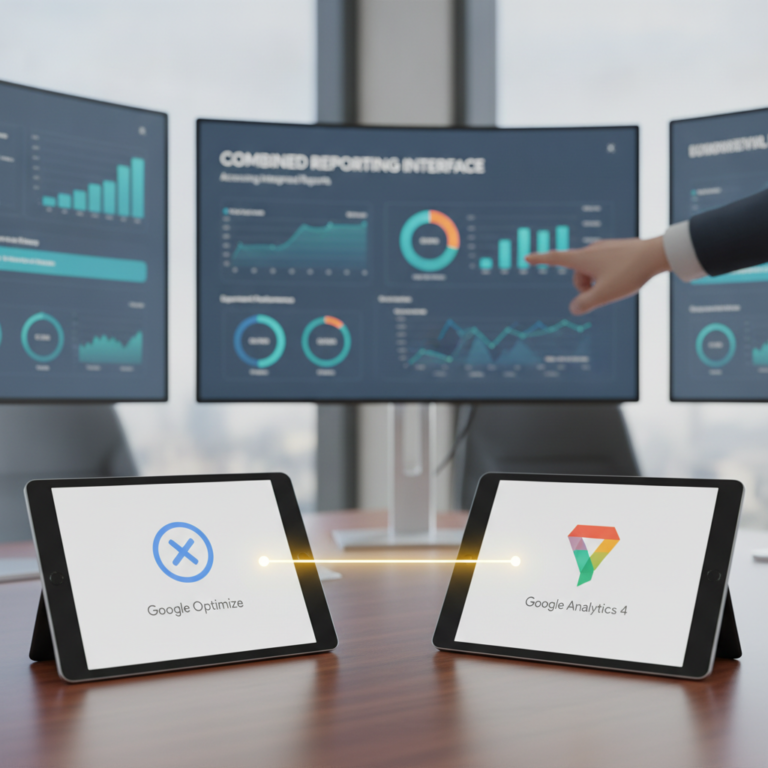 Link google optimise with google analytics 4 how to see the reports