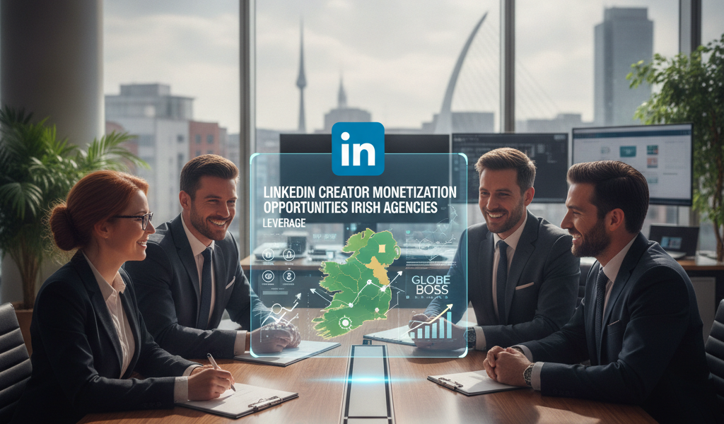 Professionals discuss LinkedIn creator monetisation with Irish agencies