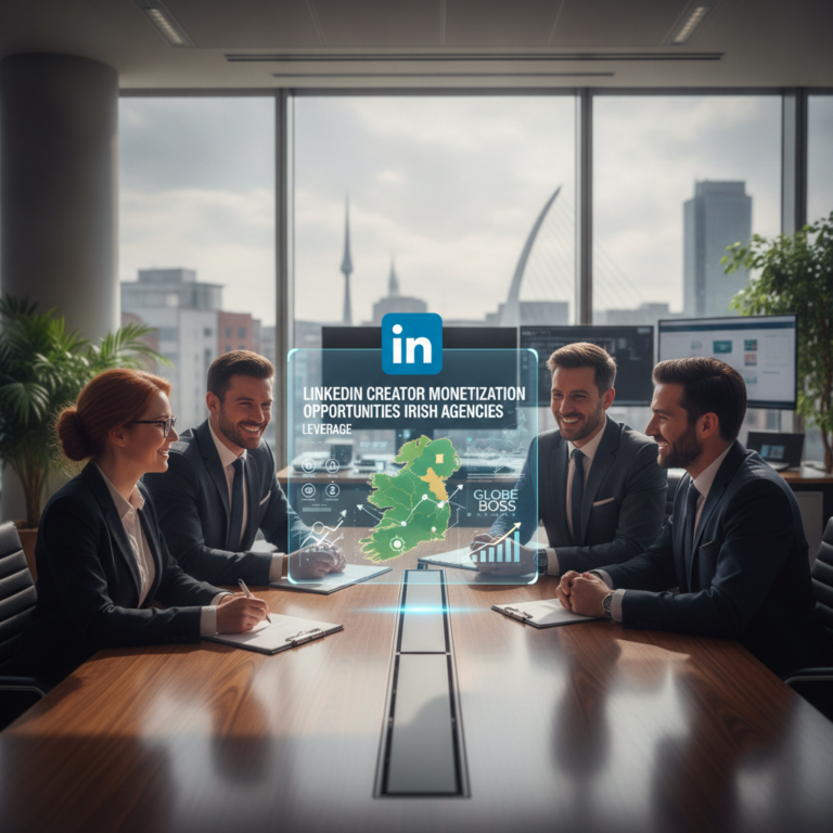 Professionals discuss LinkedIn creator monetisation with Irish agencies