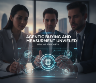 Professionals view digital IAB agentic buying and measurement standards display