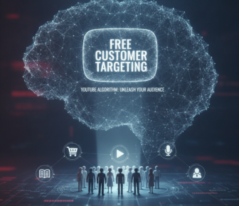 Digital brain illustrating free customer targeting and YouTube algorithm